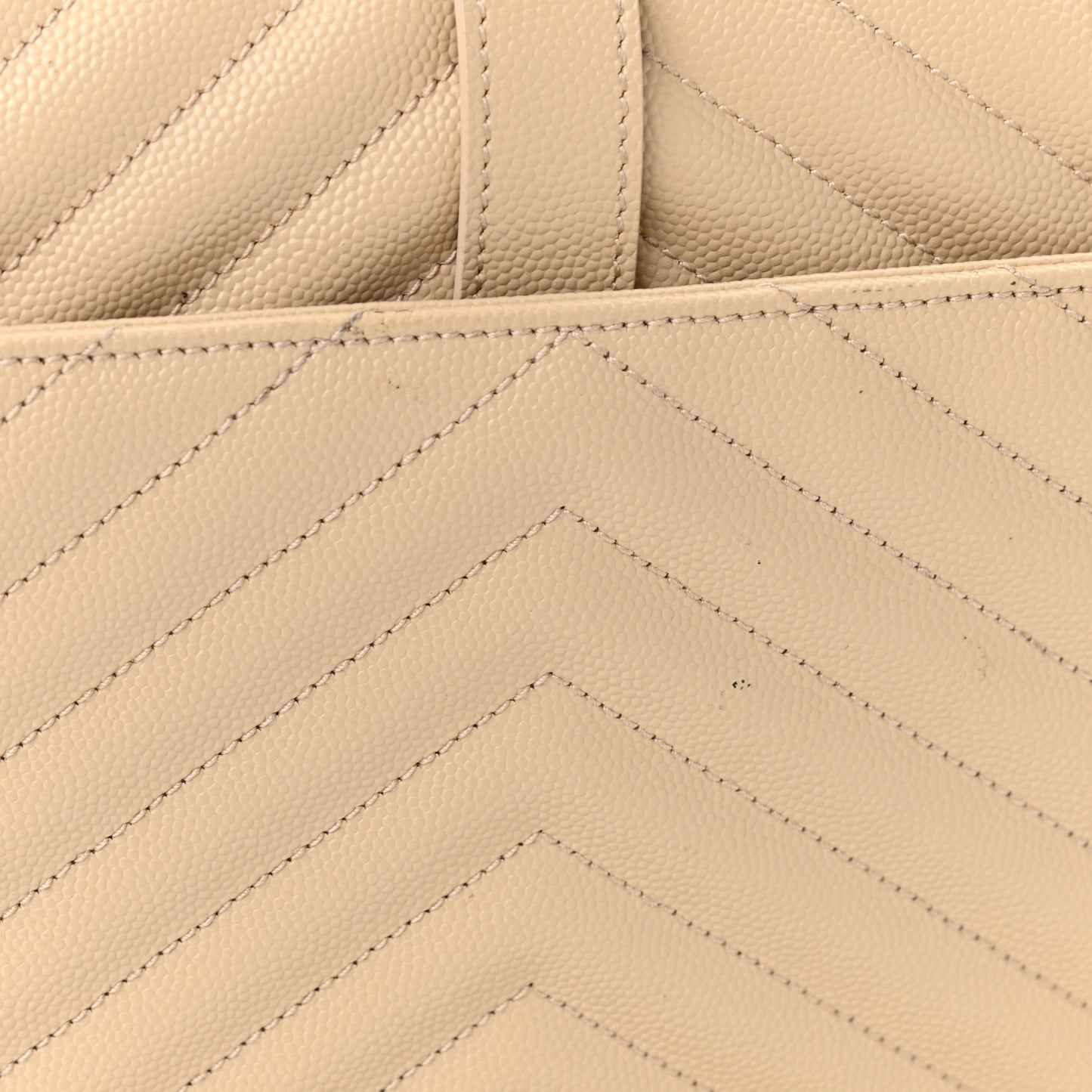 Grain De Poudre Matelasse Chevron Large Monogram Satchel Nude Powder