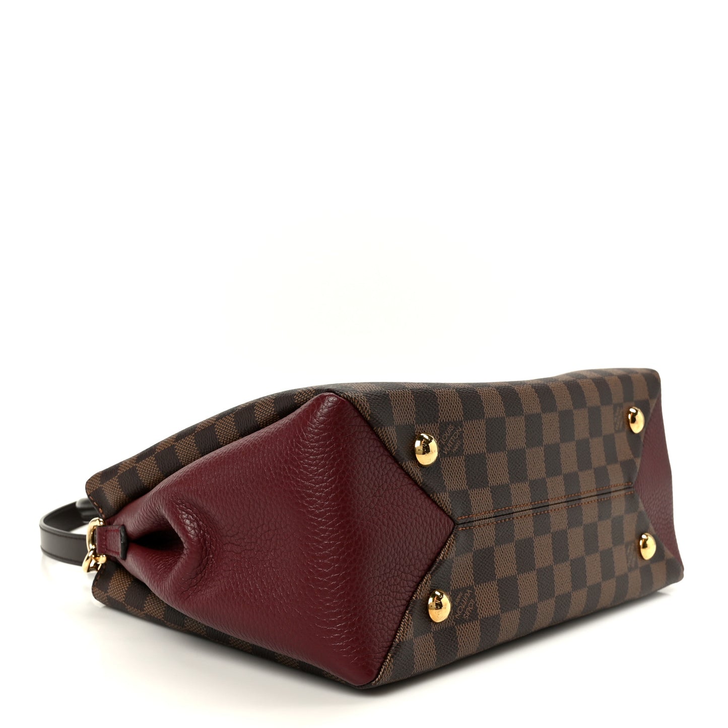 Damier Ebene Cuir Taurillon Brittany Bordeaux