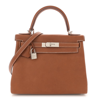 Hermes Barenia Faubourg Kelly Retourne 28 Fauve 1 of 15