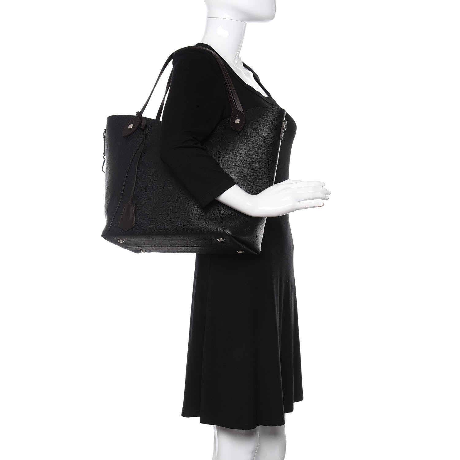 Louis Vuitton Mahina Hina MM Black 2 of 9