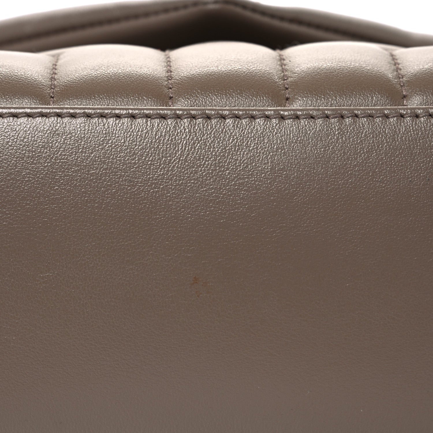 Saint Laurent Calfskin Y Quilted Monogram Small Loulou Chain Satchel Dark Beige 13 of 15