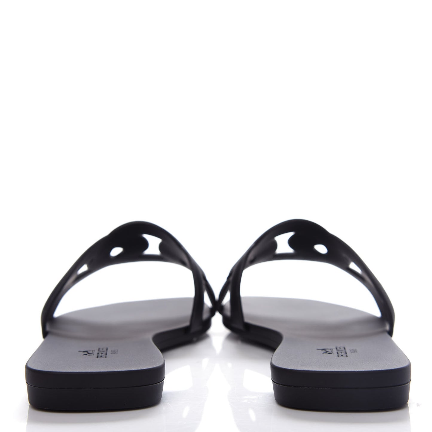 Rubber Aloha Sandals 37 Black