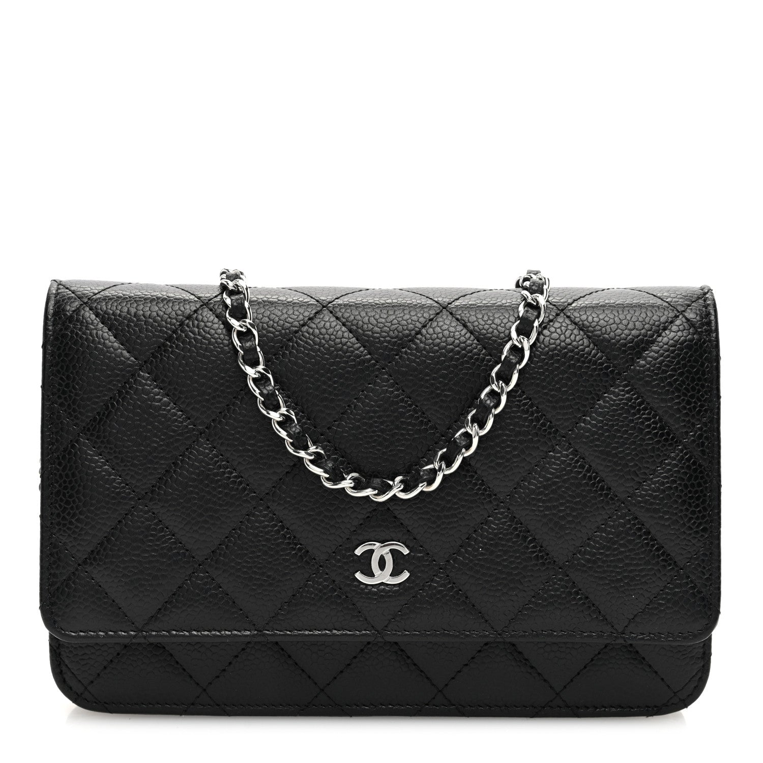 Chanel Caviar Quilted Wallet on Chain WOC Black 1 of 11