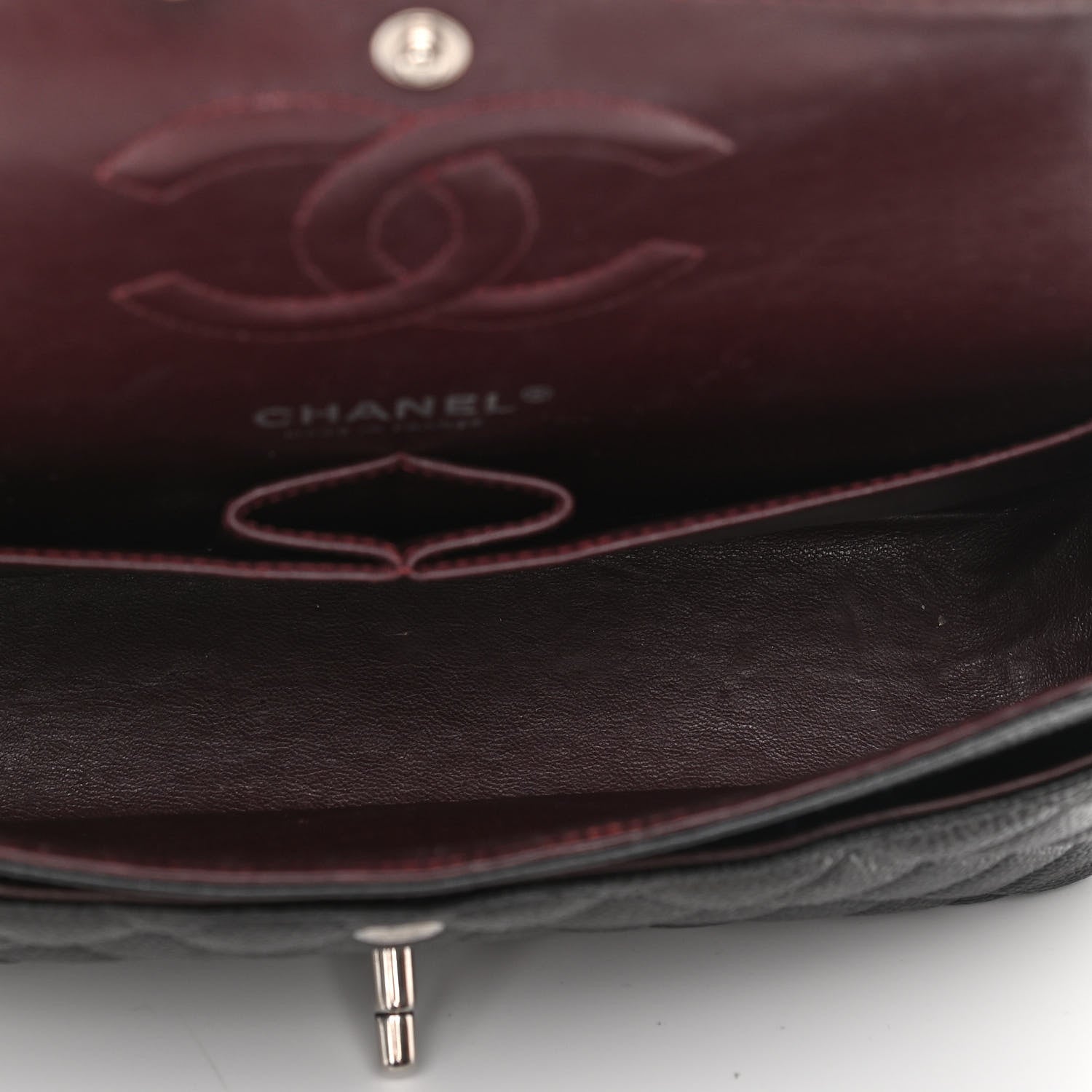 Chanel Caviar Quilted Medium Double Flap Black 7 of 12