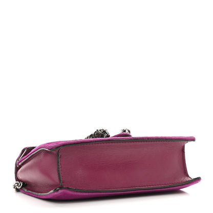 Gucci Velvet Super Mini Dionysus Shoulder Bag Fuchsia Violet Cyclamen 4 of 13