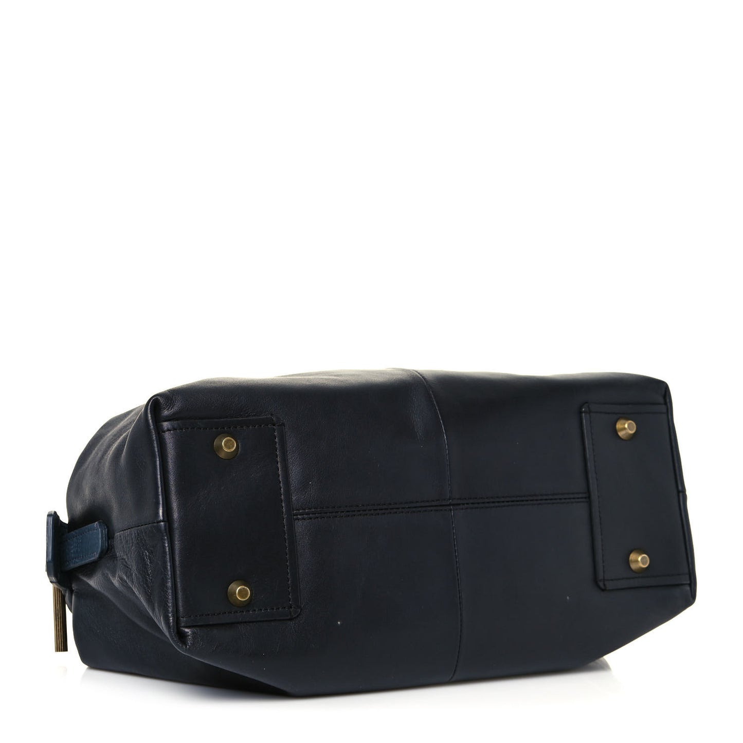 Calfskin Padam Bowling Bag Black