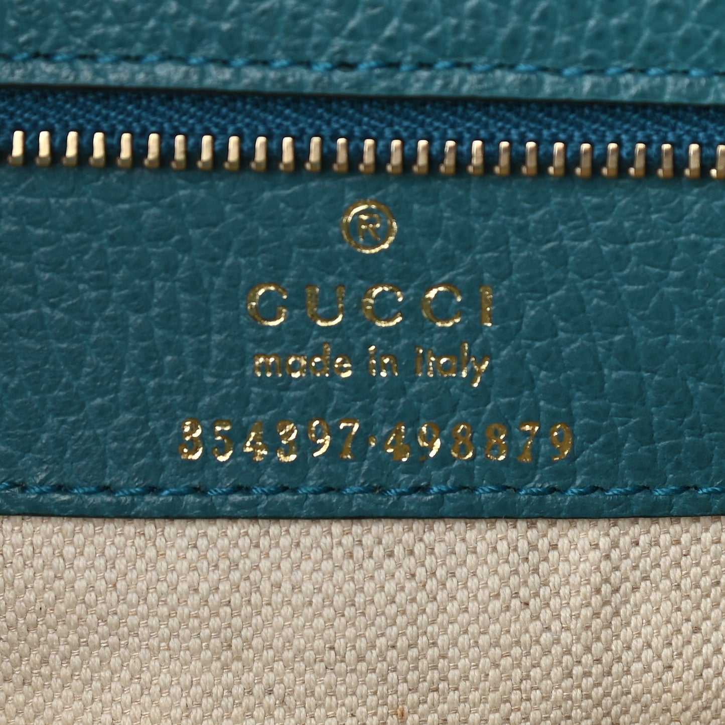 Dollar Calfskin Medium Swing Tote Marine Deep Cobalt
