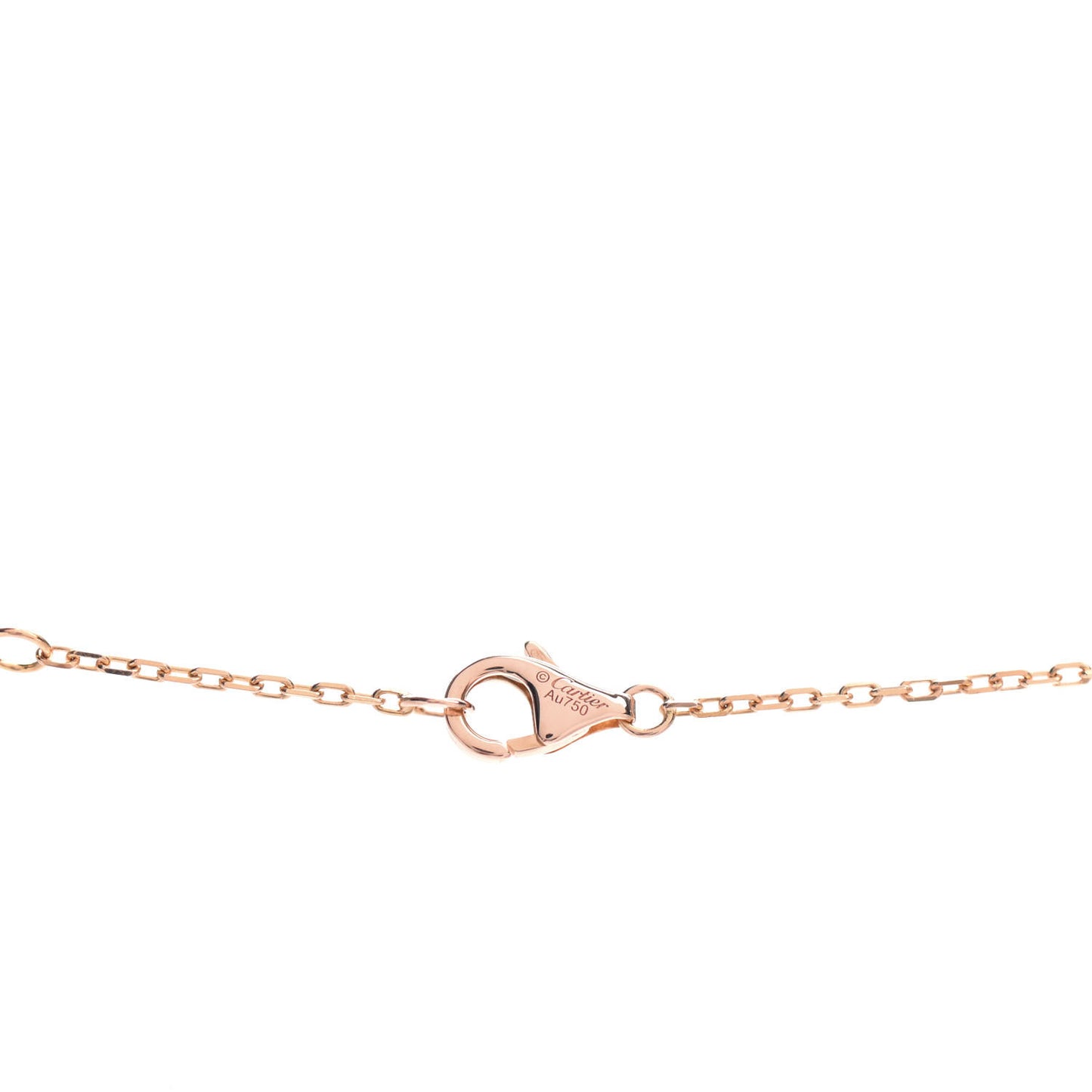 18K Pink Gold Diamond Juste Un Clou Pendant Necklace