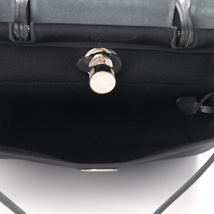 Hermes Military Toile Vache Hunter Herbag Zip PM 31 Black 6 of 12