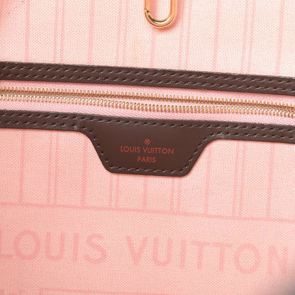 Louis Vuitton Damier Ebene Neo Neverfull MM Rose Ballerine 6 of 18