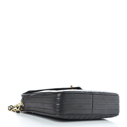 Chanel Lambskin Vertical Quilted Flap Camera Case Black 4 of 21