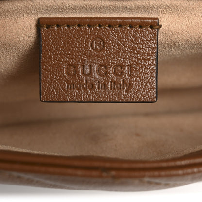 Gucci Azalea Calfskin Matelasse Diagonal Super Mini GG Marmont Shoulder Bag Cuir 6 of 13