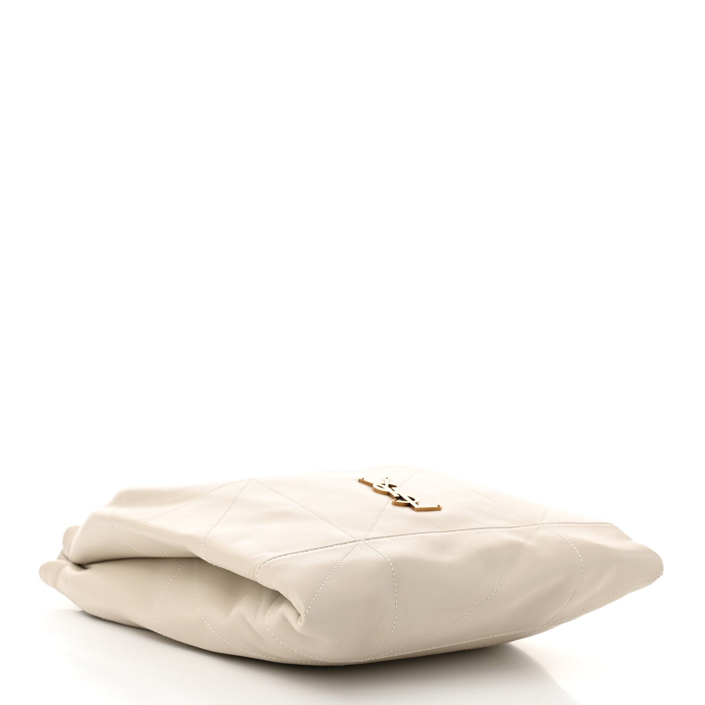 Lambskin Matelasse Monogram Medium Jamie 4.3 Pochon Blanc Vintage
