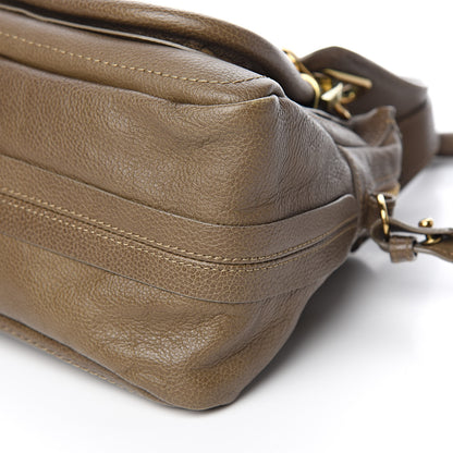 Chloe Calfskin Small Paraty Barbour Khaki 9 of 12