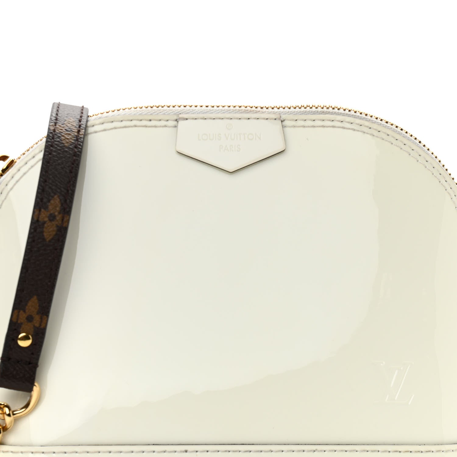 Louis Vuitton Patent Monogram Alma Mini Snow 7 of 11
