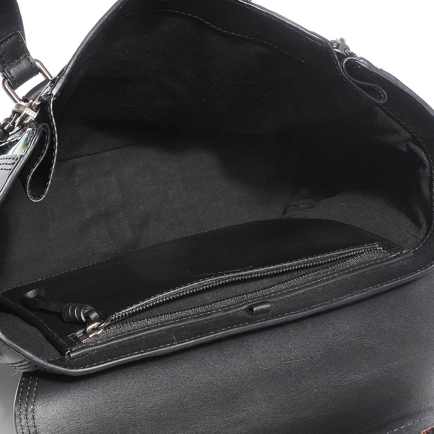 3.1 Oil Slick Patent Medium Pashli Satchel