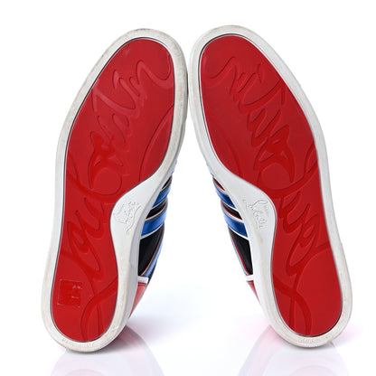 Christian Louboutin Grained Calfskin Mens Vida Viva Sneakers 41 Multicolor 5 of 10