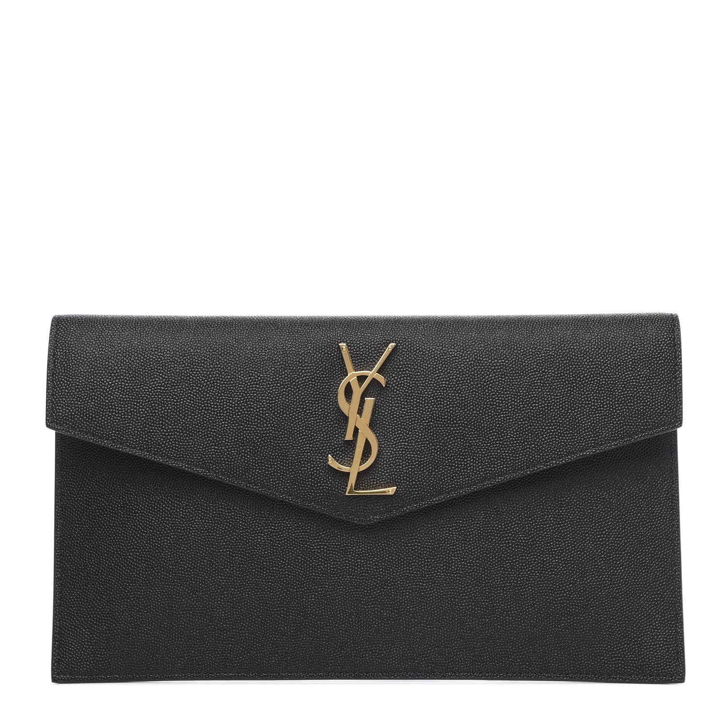Saint Laurent Grain De Poudre Uptown Pouch Black 1 of 6
