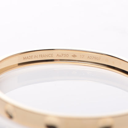 Louis Vuitton 18K Yellow Gold Empreinte Bangle Bracelet 17 4 of 6