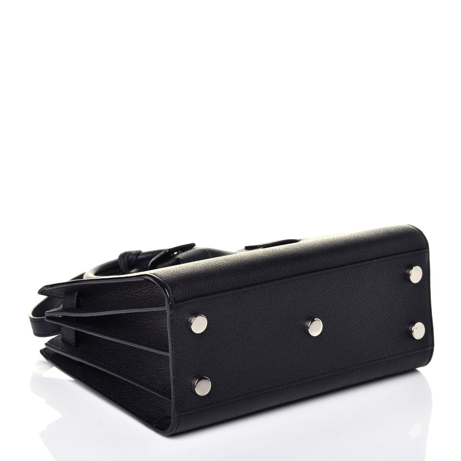 Saint Laurent Grained Calfskin Nano Sac De Jour Black 4 of 9
