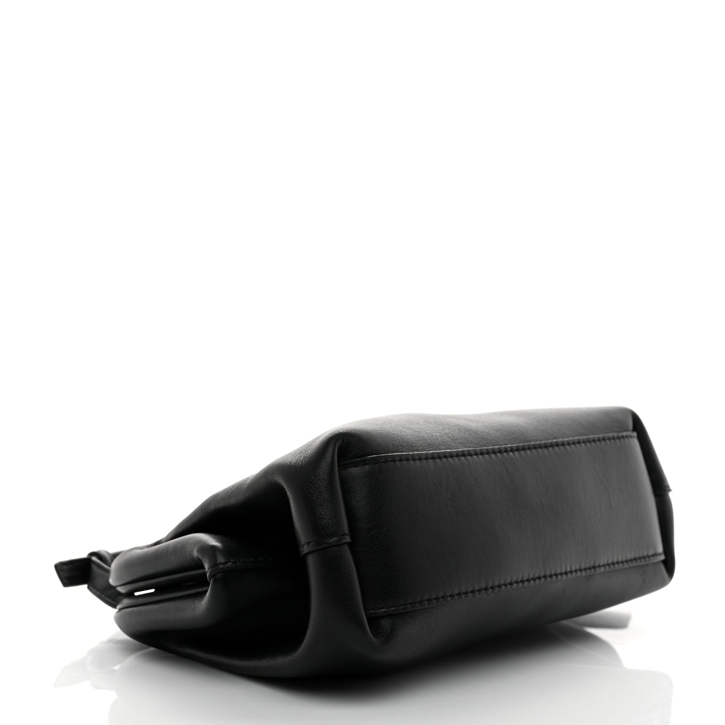 Calfskin Small The Point Triangle Bag Black