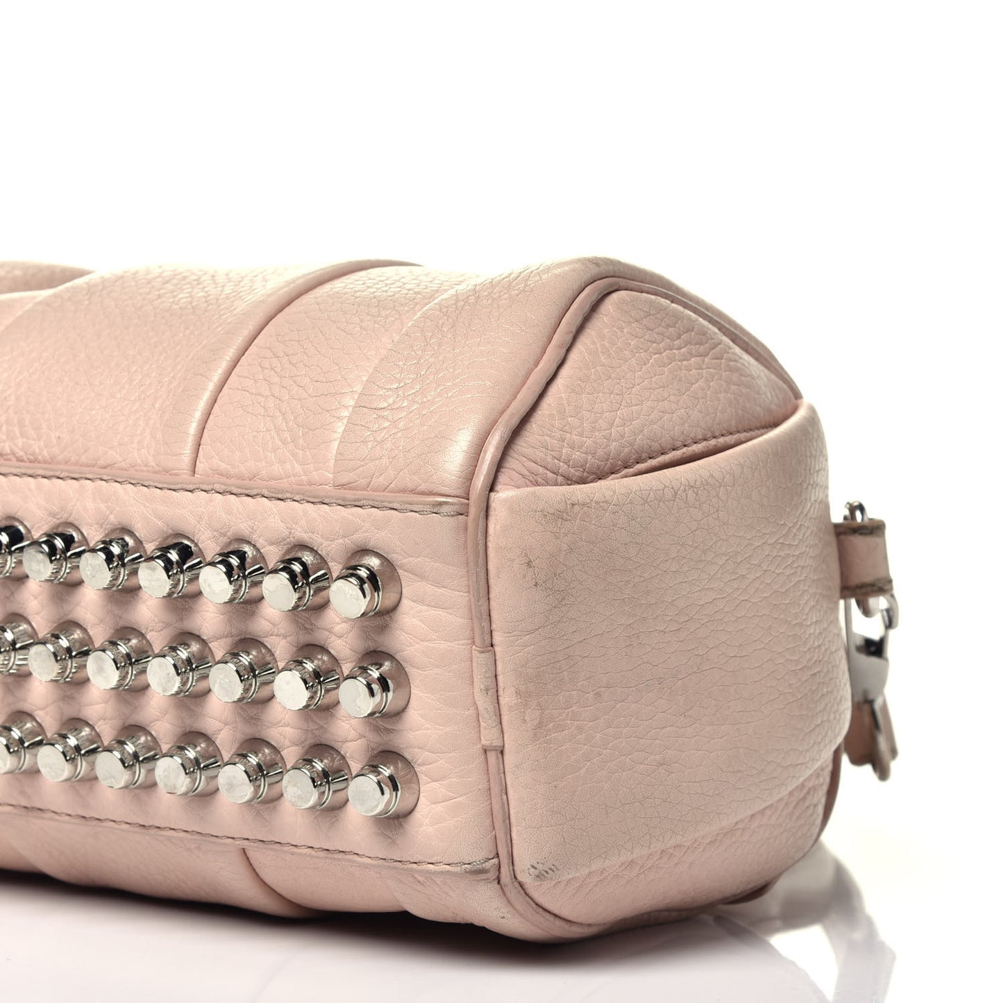 Pebbled Lambskin Mini Rockie Pale Pink Rhodium Hardware