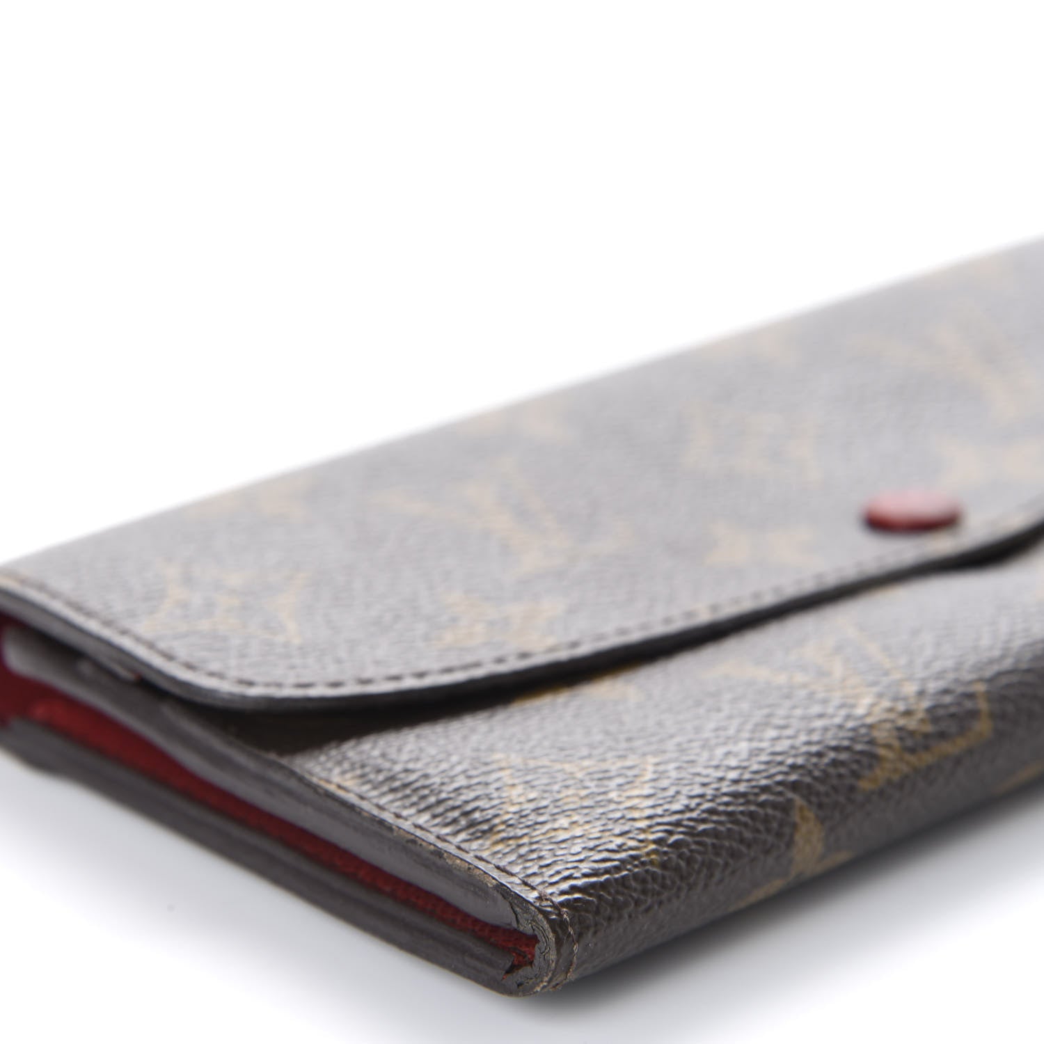 Louis Vuitton Monogram Emilie Wallet Red 5 of 12
