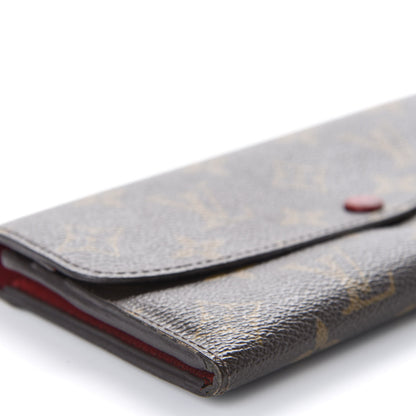 Louis Vuitton Monogram Emilie Wallet Red 5 of 12