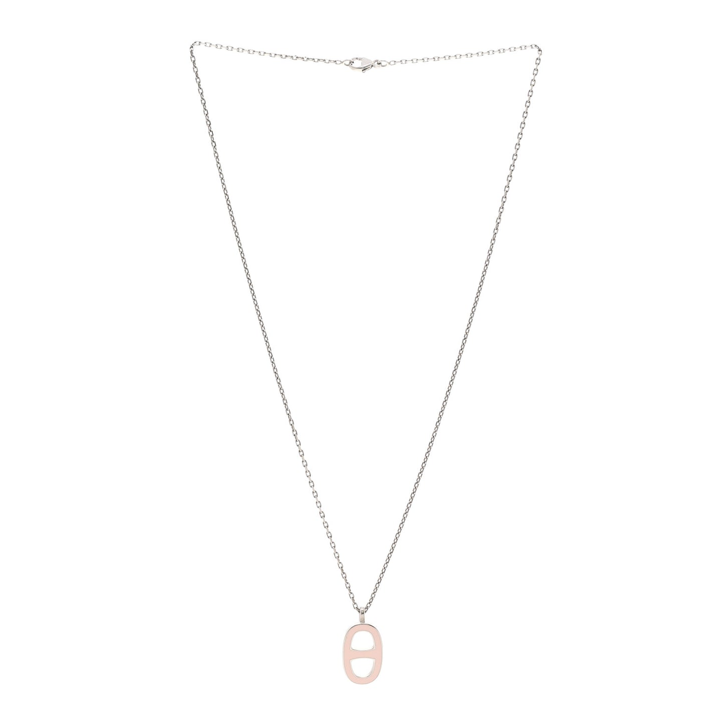 Laquered Iliade Pendant Necklace Pink