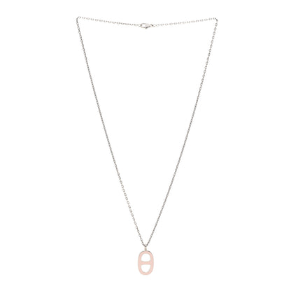 Hermes Laquered Iliade Pendant Necklace Pink 3 of 6