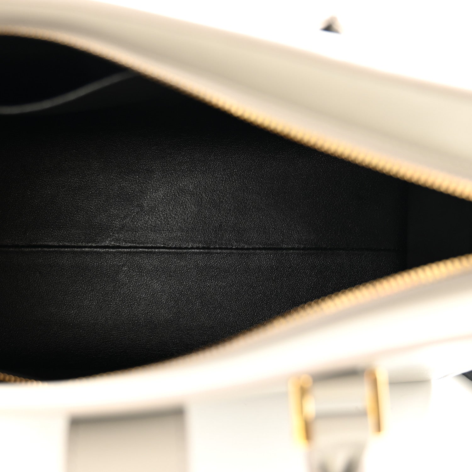 Saint Laurent Smooth Calfskin Small Monogram Cabas Oyster Grey 5 of 12