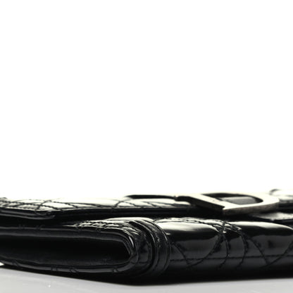 Christian Dior Patent Cannage Crossbody Wallet Black 8 of 9