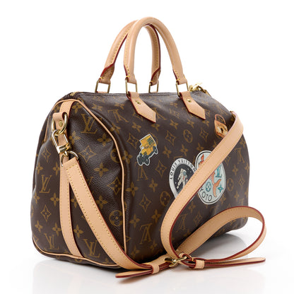 Louis Vuitton Monogram World Tour Speedy Bandouliere 30 3 of 11