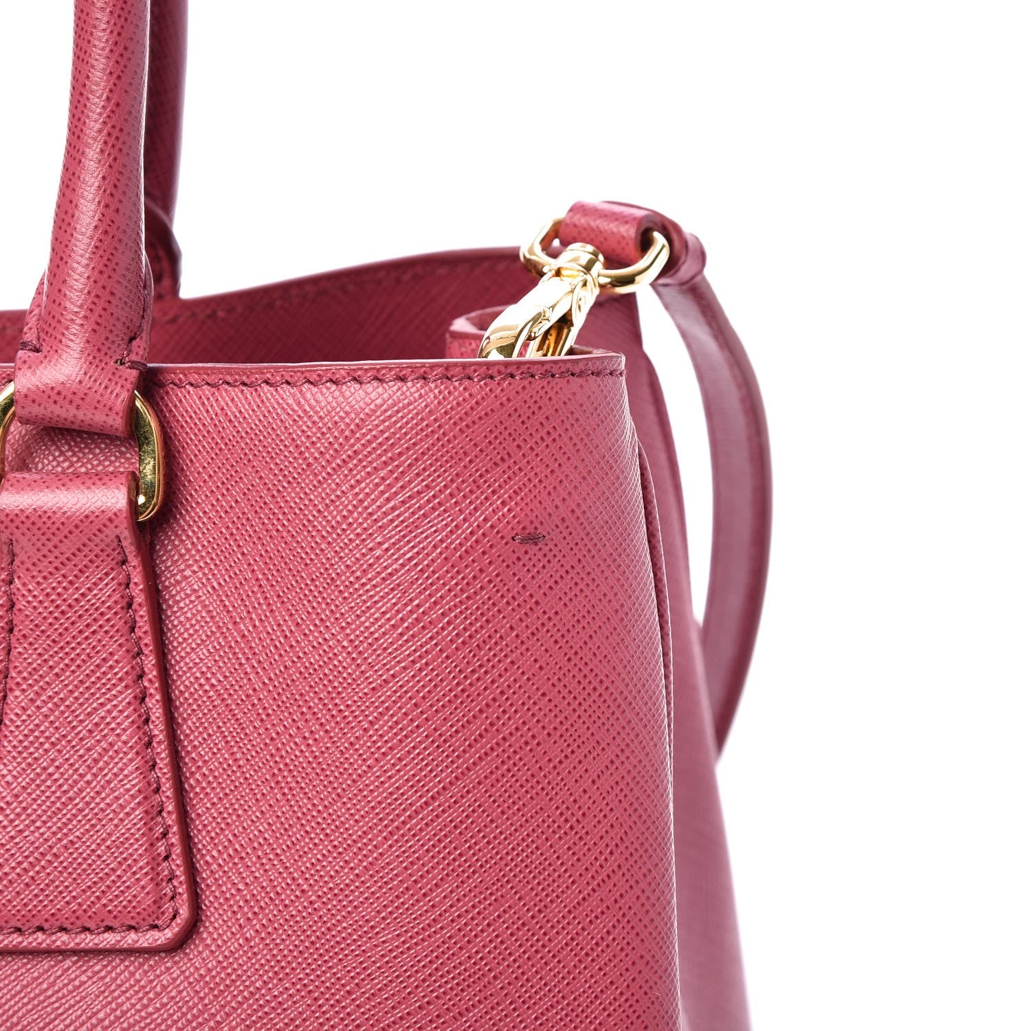 Prada Saffiano Lux Medium Tote Peonia 6 of 9