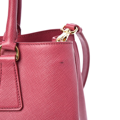 Prada Saffiano Lux Medium Tote Peonia 6 of 9