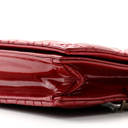 Christian Dior Patent Cannage Lady Dior Convertible Clutch Red 10 of 12