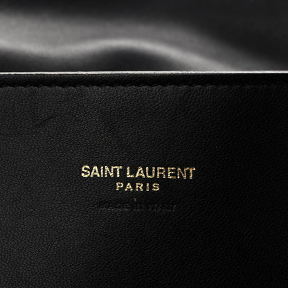 Saint Laurent Smooth Calfskin Suede Medium Reversible Monogram Kate Satchel Black 6 of 11
