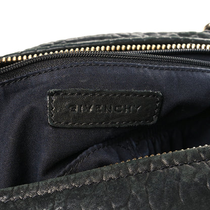 Givenchy Pebbled Sheepskin Calfskin Crocodile Embossed Large Pandora Black 7 of 10