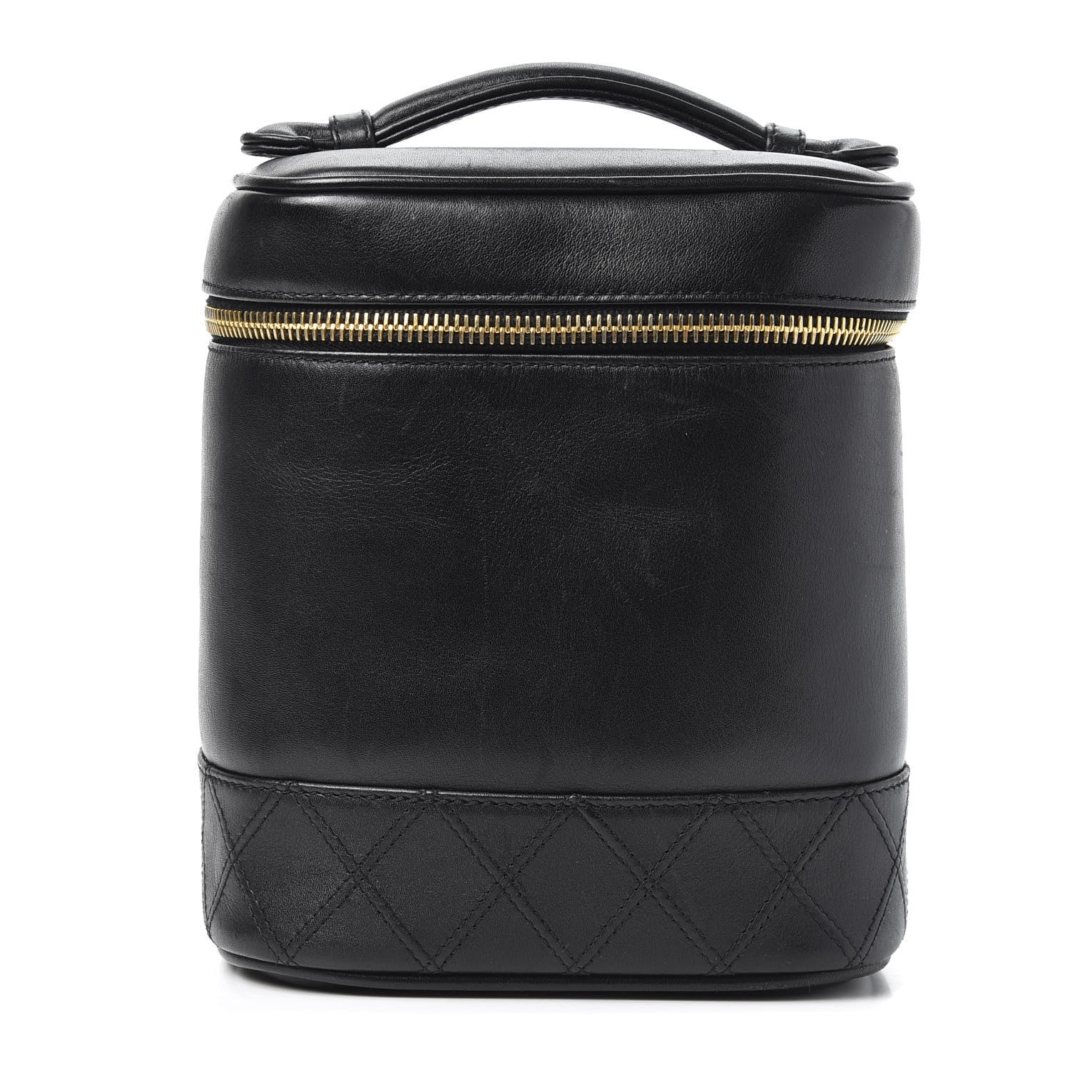 Chanel Lambskin Vanity Cosmetic Case Black 1 of 9