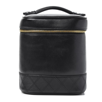 Chanel Lambskin Vanity Cosmetic Case Black 1 of 9
