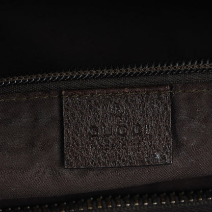 Gucci Monogram Large Flat Messenger Bag Dark Brown 6 of 9