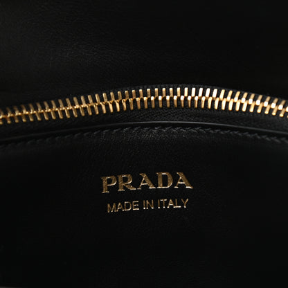 Prada Saffiano Cuir Calfskin Medium Monochrome Top Handle Tote Black 6 of 12