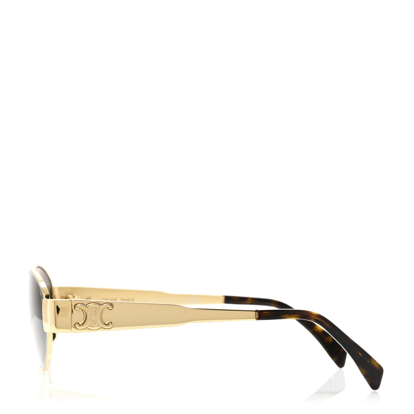 Metal Triomphe 01 Sunglasses CL40235U Gold Green