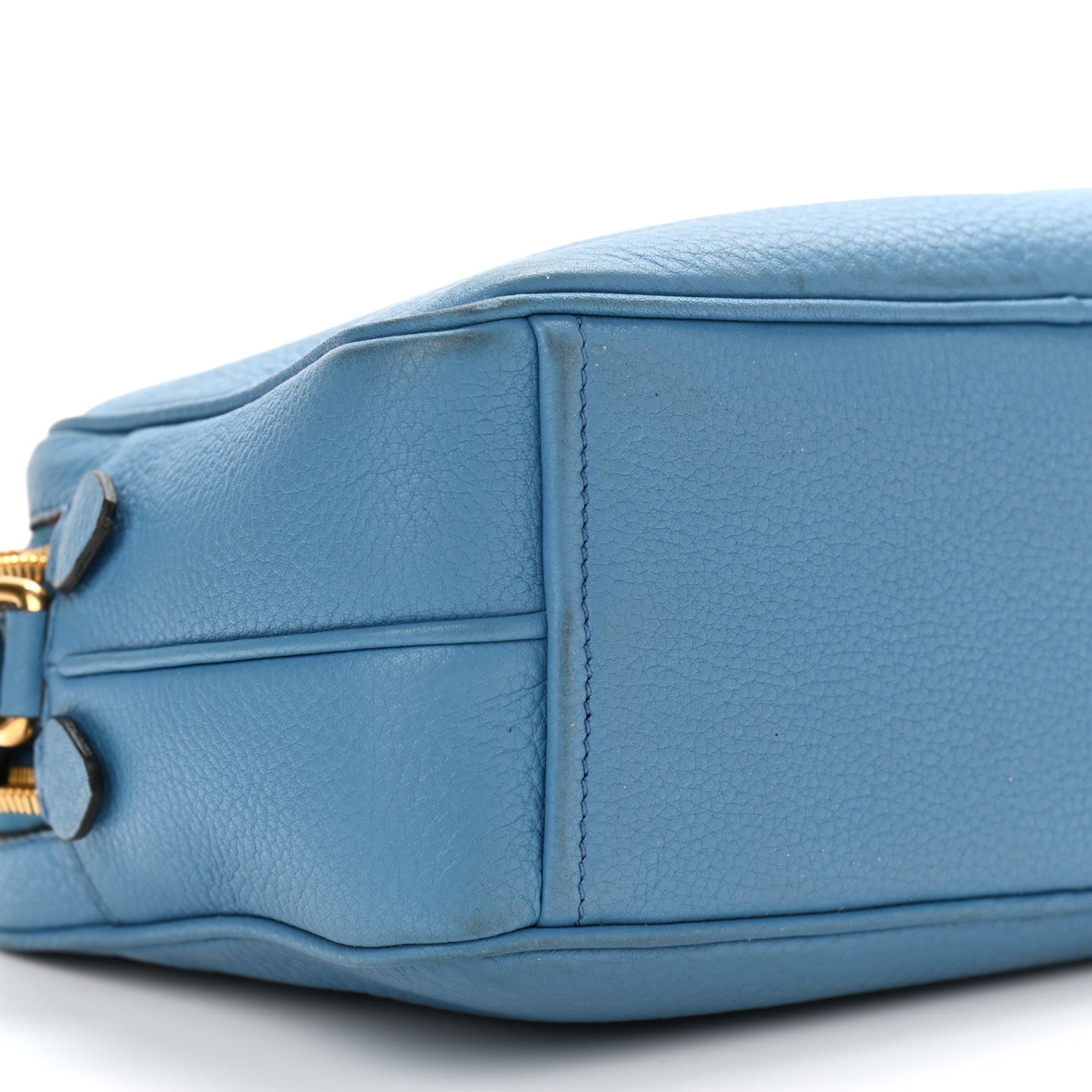 Prada Vitello Daino Medium Double Zip Shoulder Bag Mare 10 of 12