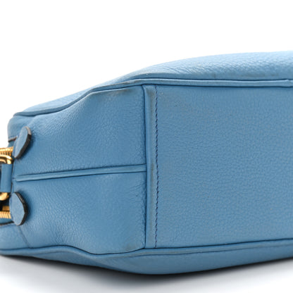 Prada Vitello Daino Medium Double Zip Shoulder Bag Mare 10 of 12