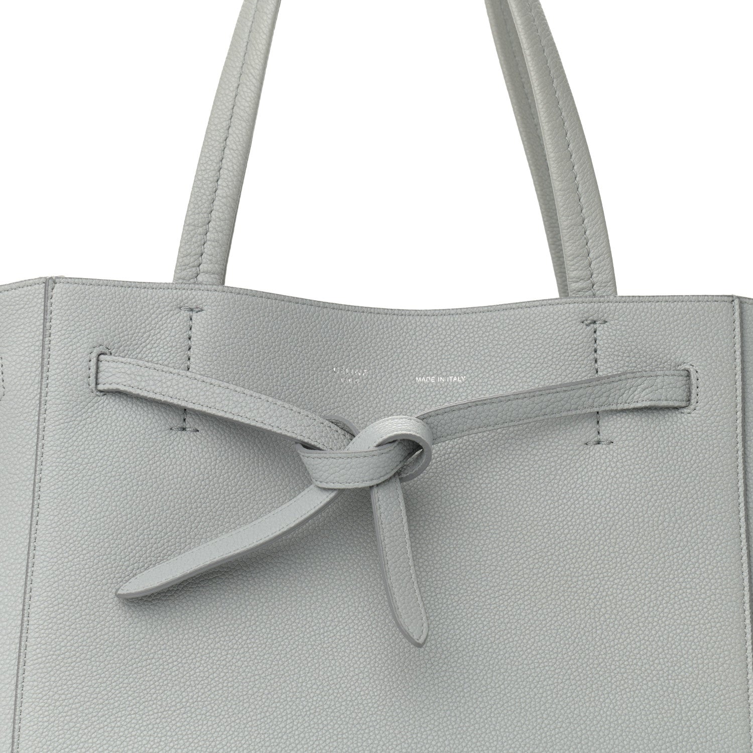 Celine Soft Grained Calfskin Small Belt Cabas Phantom Mineral 8 of 8