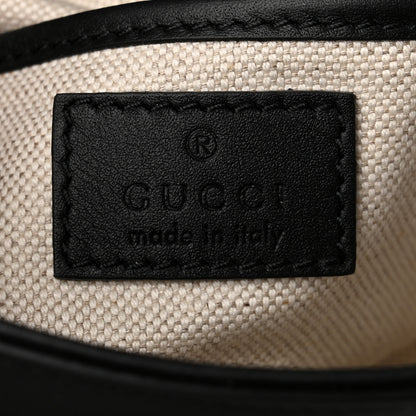 Gucci Arabella Calfskin Horsebit 1955 Soft Small Shoulder Bag Black 6 of 10