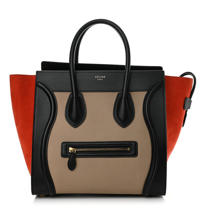 Celine Baby Grained Calfskin Tri-Color Mini Luggage Light Taupe 1 of 16