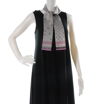 Louis Vuitton Silk Monogram Map Bandeau Pearl Pink 2 of 3