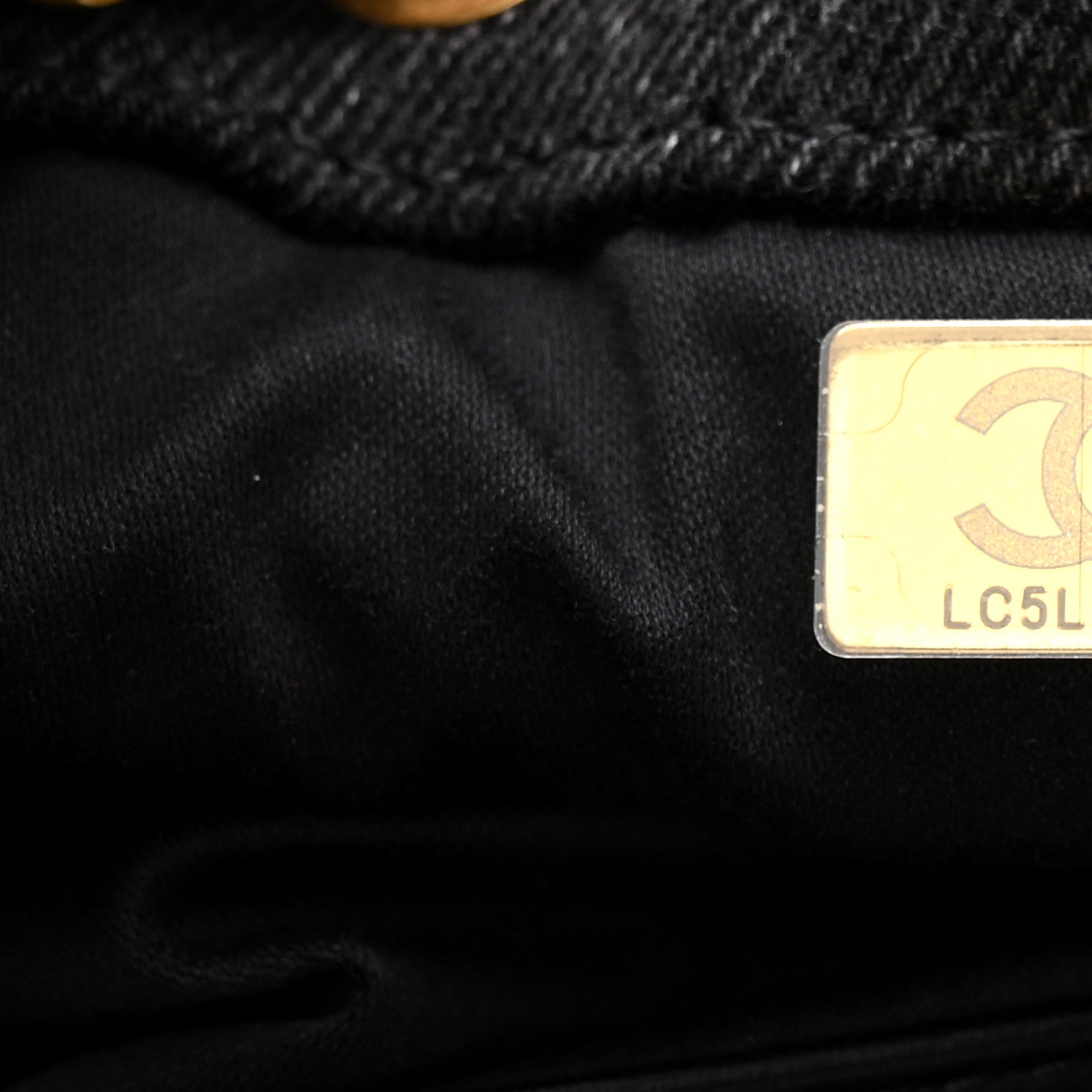 Chanel Washed Denim Quilted Small Chanel 25 Handbag Black 7 of 10